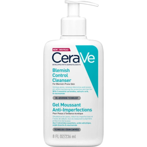 ژل شوینده ضدجوش و کنترل آکنه سراوی مدل Blemish control cleanser