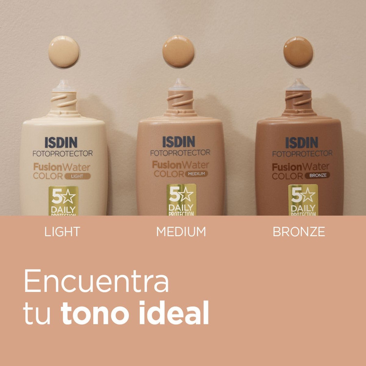 ضدافتاب رنگی فیوژن واتر spf50 ISDIN LIGHT