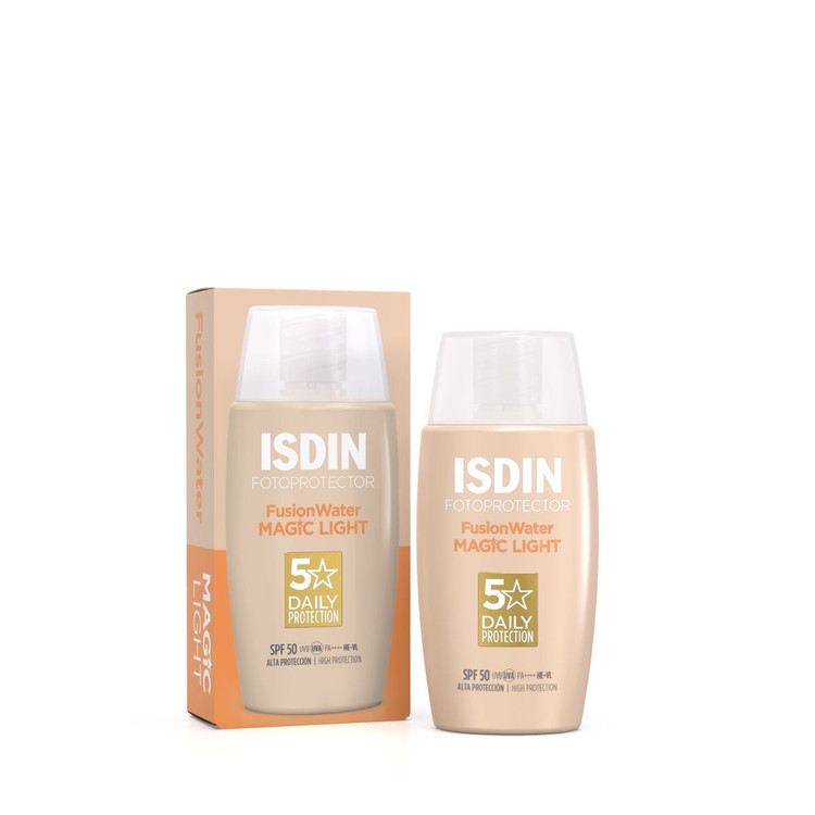 ضدافتاب رنگی فیوژن واتر spf50 ISDIN LIGHT